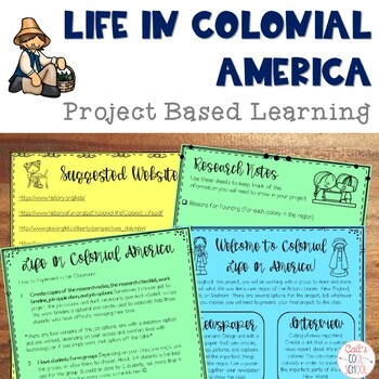 Preview of Life in Colonial America: Project Based Learning