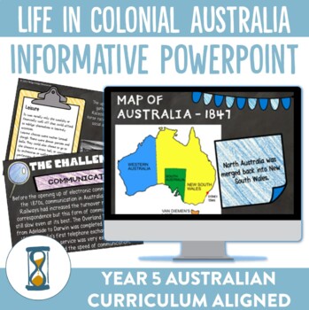 Preview of Life in Colonial Australia Informative Powerpoint