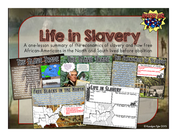 Preview of Life in Slavery PowerPoint and Infographic