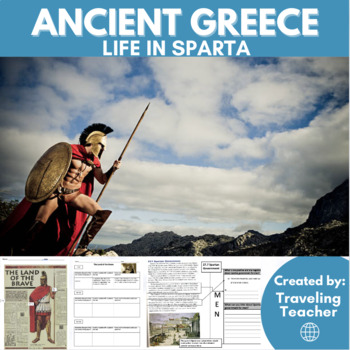 Preview of Life in Sparta: Ancient Greece: Reading & Comprehension Passages, Activities