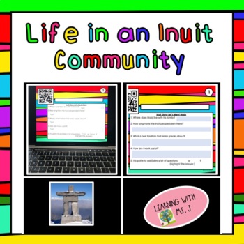 Preview of Life in an Inuit Community Printables & Digital