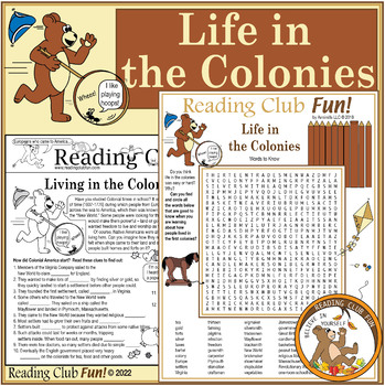 Preview of Life in the Colonies (Columbus to the Revolution) : Puzzles and Resources