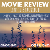 Life is Beautiful Movie Review Writing Task (Grades 9-12)