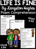 Life is Fine Poem by Langston Hughes Reading Comprehension