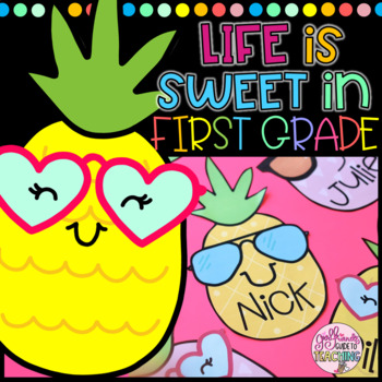 Preview of Life is Sweet in First Grade Bulletin Board
