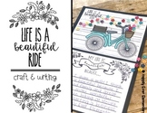 Life is a Beautiful Ride Bike Craft and Writing