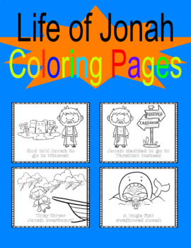 Preview of Life of Jonah Bible Coloring Pages