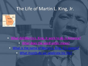 Preview of Life of Martin Luther King, Jr.
