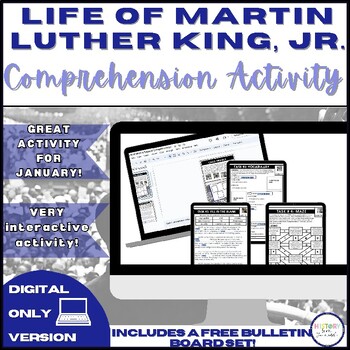 Preview of Life of Martin Luther King, Jr | Interactive Comprehension Activity - Digital