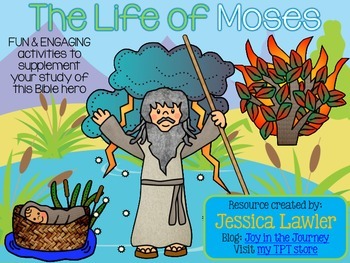 Preview of Moses Bible Activities
