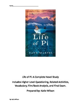 Preview of Life of Pi: Complete Novel Study Guide