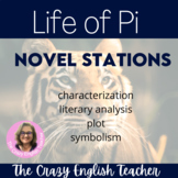 Life of Pi Novel Study Literacy Stations Digital Activity