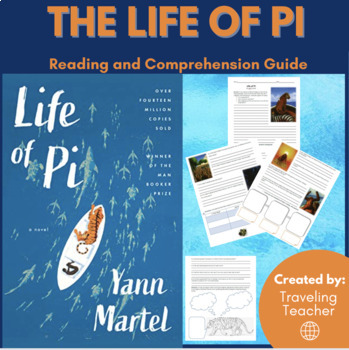 Preview of Life of Pi Novel Study - Reading Guide + Chapter Comprehension Questions