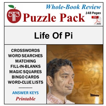Life of Pi Puzzle Pack Novel Study Review Activities TPT