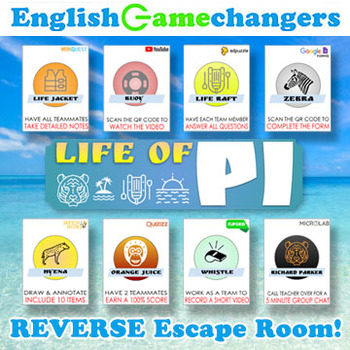 Preview of Life of Pi REVERSE Escape Room! Break IN to a New Unit with QR Codes!