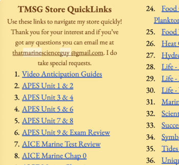 Preview of QuickLinks for entire store plus my Custom Bundle Resource Link - Thank you