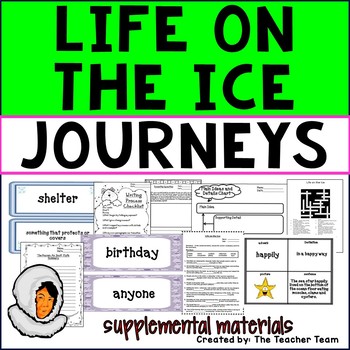 Preview of Life on the Ice | Journeys 3rd Grade Unit 4 Lesson 20 Printables