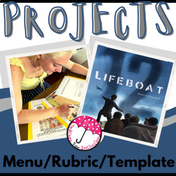 Preview of Lifeboat 12 Susan Hood Projects/Menu/Rubric/Templates/Editable