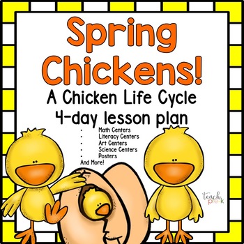 Preview of Lifecycle of a Chicken Lesson for Preschool & Pre-K