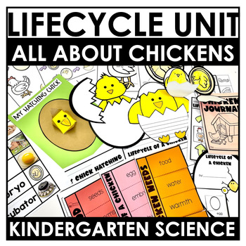Preview of Lifecycle of a Chicken Science Unit | Chick Hatching Activities | Journal + More