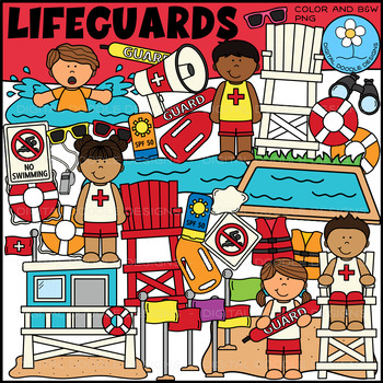 Preview of Lifeguards Clipart - Community Helpers