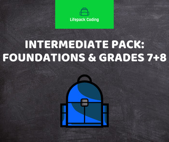 Preview of Intermediate Pack: Foundations & Grade 7,8 Lifepack Coding in Ontario