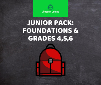 Preview of Junior Pack: Junior Foundations & Grade 4,5,6 Lifepack Coding in Ontario