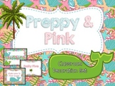 Preppy & Pink Whales Classroom Decoration Set