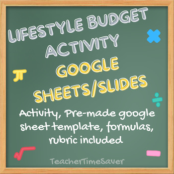 Preview of Lifestyle Budget Activity (GOOGLE SHEETS & SLIDES!) 