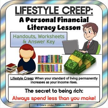 Preview of Lifestyle Creep: Personal Finance Worksheets- Lesson for Financial Literacy