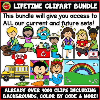 Preview of Lifetime Clip Art Growing Bundle / Buy the store (PNG clipart only)