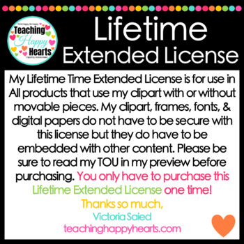 Preview of Lifetime Extended License for Clipart