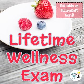 Preview of Health and Wellness Exam - Editable in Microsoft Word