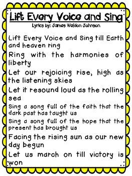 lift every voice and sing hymnal lyrics