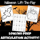 Lift-The-Flap Articulation Activity: Halloween Theme!