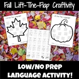 Lift-The-Flap Language Craftivity: Fall Theme!