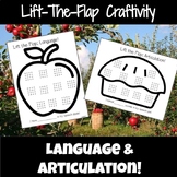 Lift-The-Flap Speech Therapy "Craftivity" Apple themed bundle!