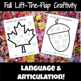 Lift-The-Flap Speech Therapy Craftivity Fall bundle!