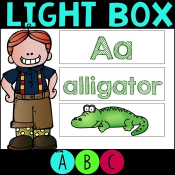 Preview of Light Box Display Alphabet Letters and Sounds