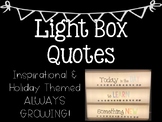 Light Box Quotes