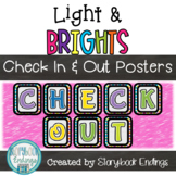 Light & Brights: Book Check In & Out Signs for the Library