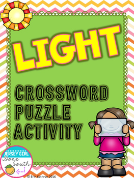 Light Crossword Puzzle Activity by Jersey Girl Gone South | TpT