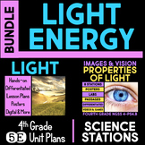 Light Energy BUNDLE - 5E NGSS Unit Plan AND Science Statio