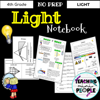 Preview of Light Interactive Notebook | Science Notes | Energy Unit