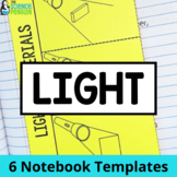 Light Energy Science Interactive Notebook Folded Notes | R