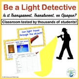 Light Energy Investigation Transparent Translucent or Opaque
