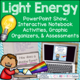 Light Energy Worksheets, Interactive Notebook Activities, 