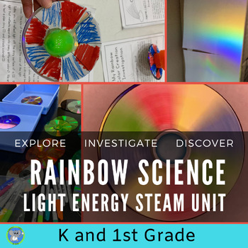 Preview of Light Energy Science And STEAM | Rainbow Discovery | Grades K And 1