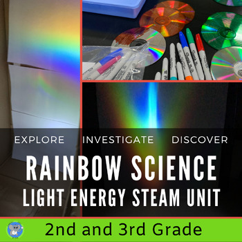 Preview of Light Energy Science And STEAM | Rainbow Discovery | Grades 2 And 3