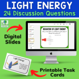 Reflection Refraction Absorption | Review Questions Task Cards & Digital Slides